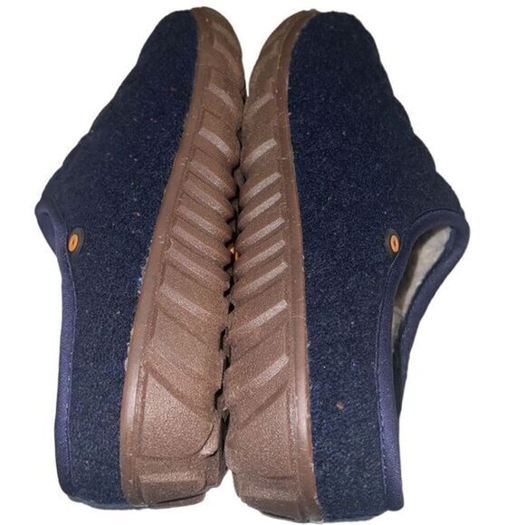 Bogs Dark Blue Snowday Faux Fur Cushioned Slip On Clog Size 7 NIB - Picture 11 of 11